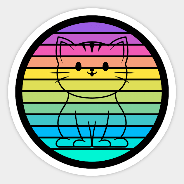 kot Sticker by Kokainowy Miś